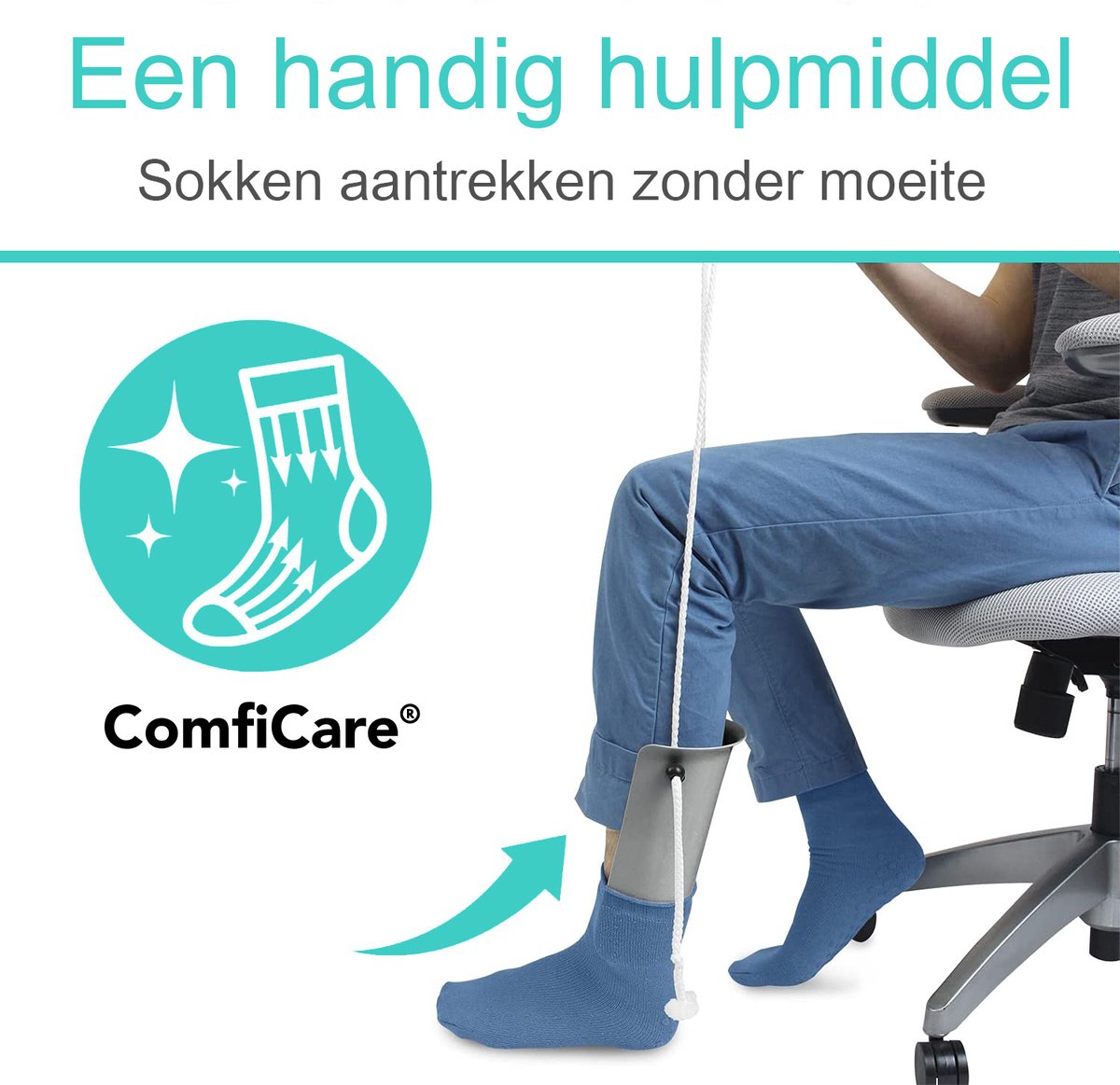 ComfiCare sokaantrekker handig hulpmiddel ComfiCare sokaantrekker handig hulpmiddel