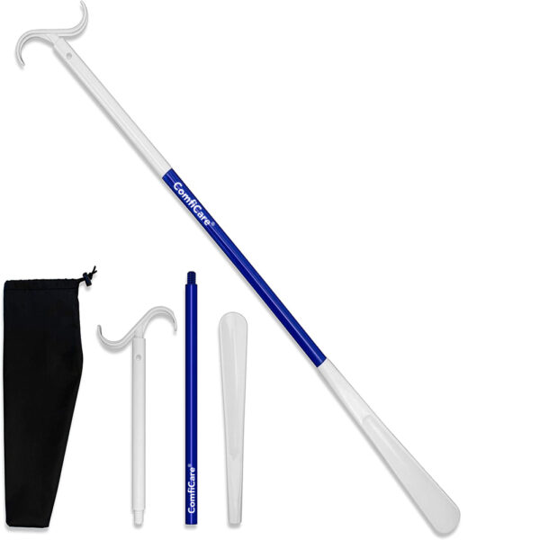 ComfiCare® Schoenlepel Lang 90cm - 3-in-1 - Blauw