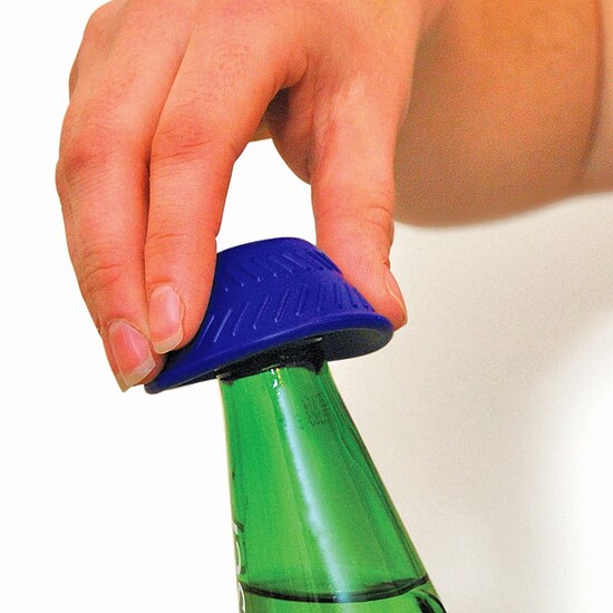 flesopener-siliconen-blauw