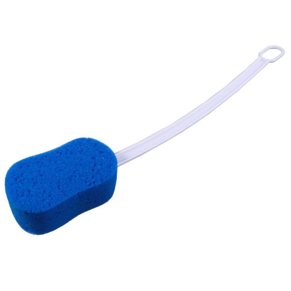 Bad- en schrobsponzen - gevormd Comficare - Wit/Blauw